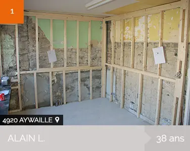 1HPH - Rouxhet - Louveigné - Homme à tout faire - Réalisation de cloisons