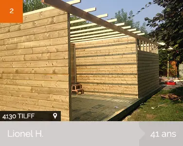 1HPH - Rouxhet - Louveigné - Homme à tout faire - Construction d'un abris de jardin
