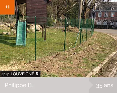 1HPH - Rouxhet - Louveigné - Homme à tout faire - Pose de cloture
